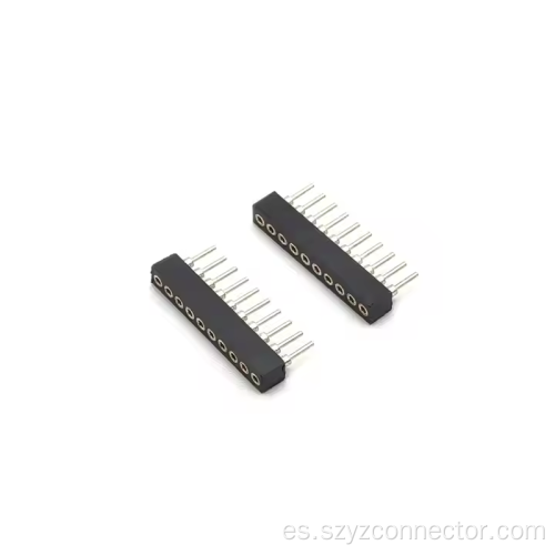 Conector hembra mecanizado con paso de 1,778 mm recto 110P